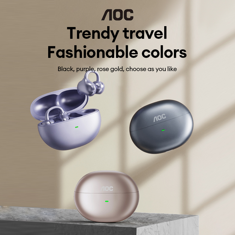 Earbuds Charging Case - AOC ACD2544 Wireless Bluetooth Ear Clip
