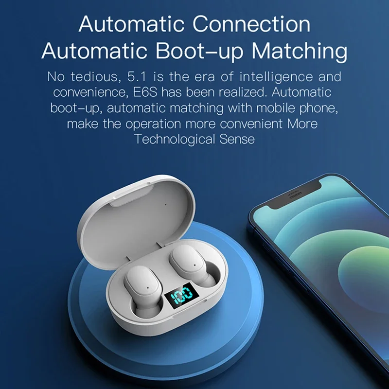 2026 New TWS E6S Fone Bluetoot - огляд і ціна Bluetooth Headset On Ear