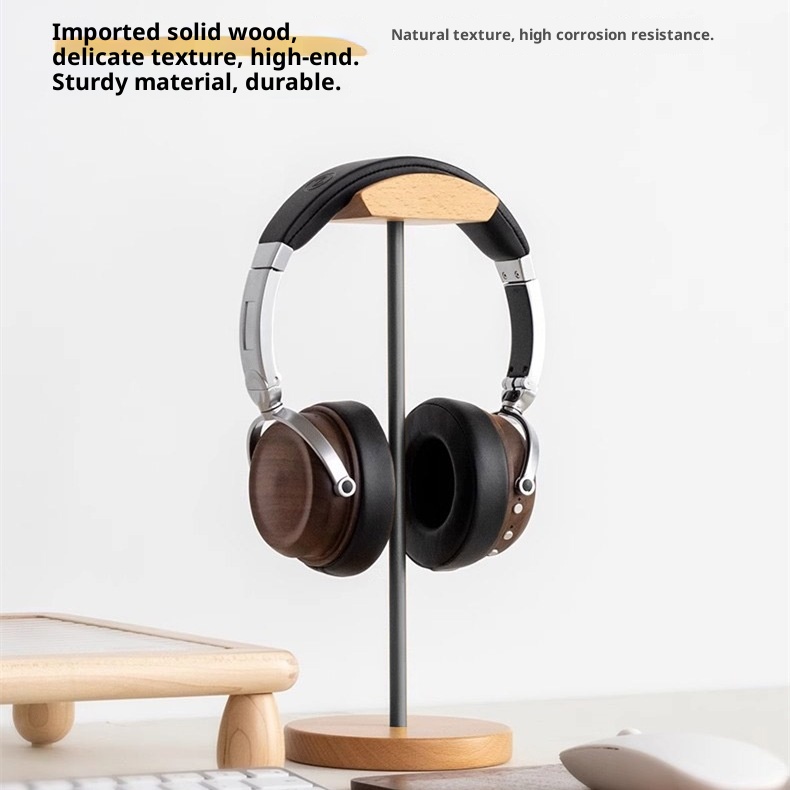 Black Walnut Wood & Aluminum H - огляд і ціна Headphone Stand Desk