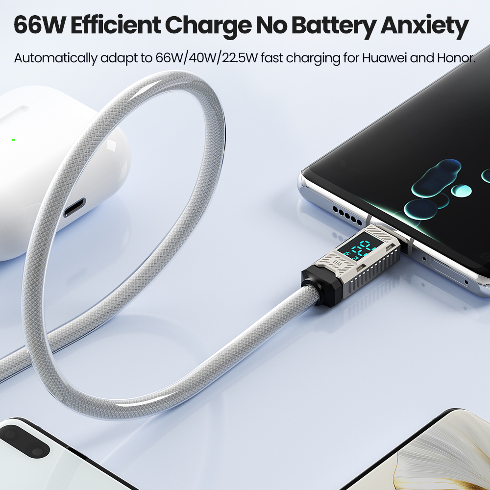Toocki PD 66W USB C Cable 6A D - огляд і ціна Usb C Earphone