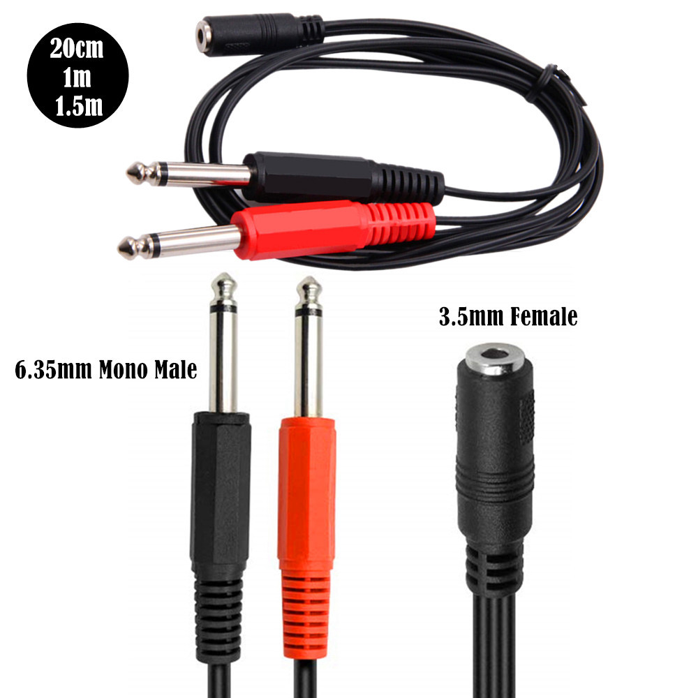 6.35 Mm Male To 2 6.35 Mm 3.5m - огляд і ціна Cable Extension 3.5