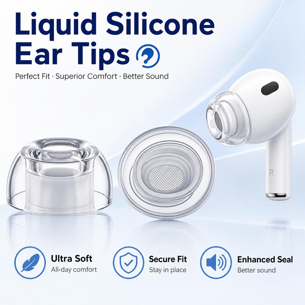 Silicone Ear Tips for AirPods  - огляд і ціна Silicone Ear Tip Replacement