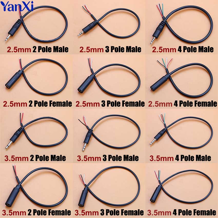 1pcs 2.5mm 3.5mm Mono Stereo A - огляд і ціна Audiophile Headphone Wired