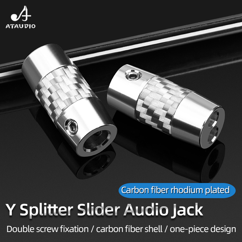 4pcs Carbon Fiber Y Splitter A - огляд і ціна Audio Splitter Y