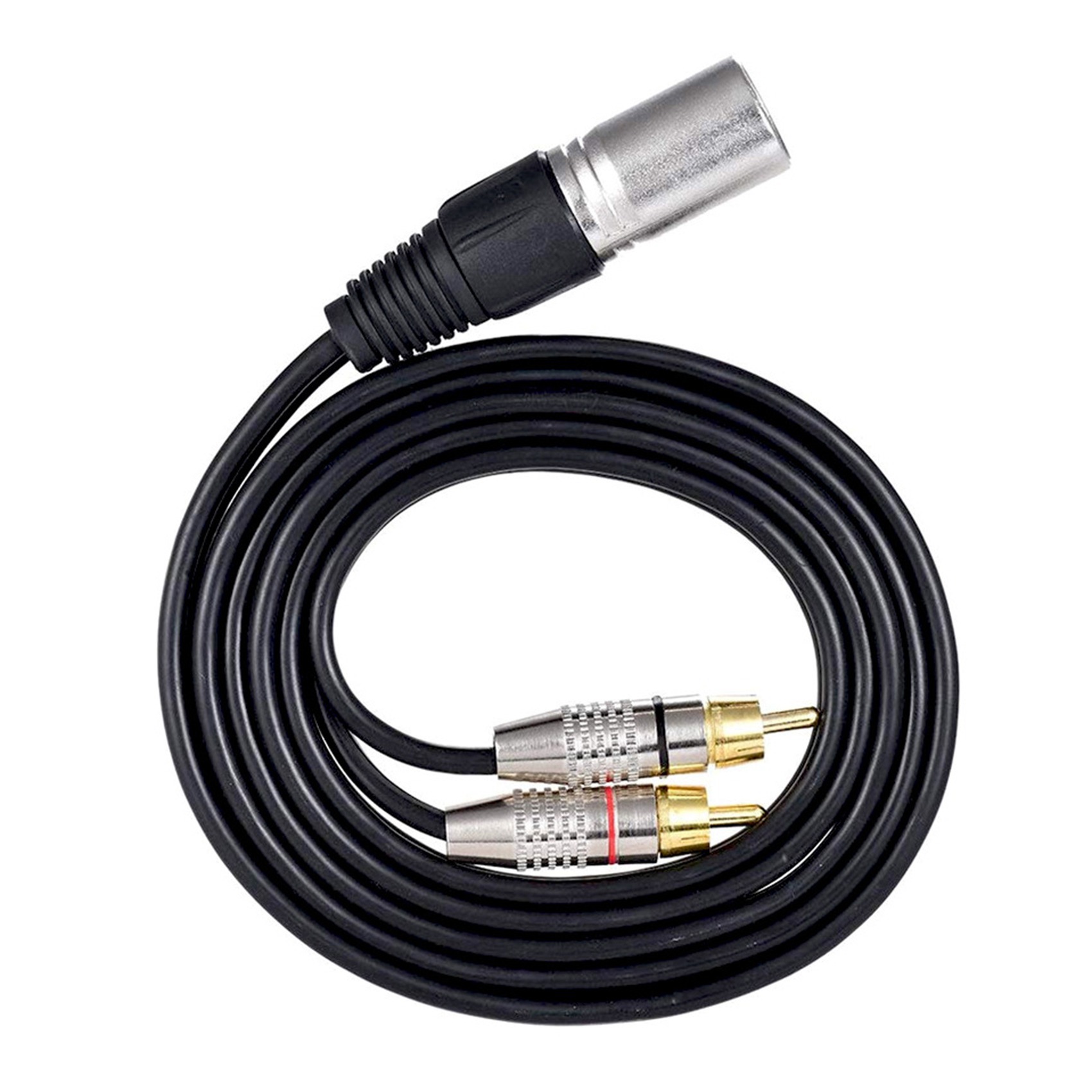 1 XLR Male to 2 RCA Male Plug  - огляд і ціна Audio Splitter Y