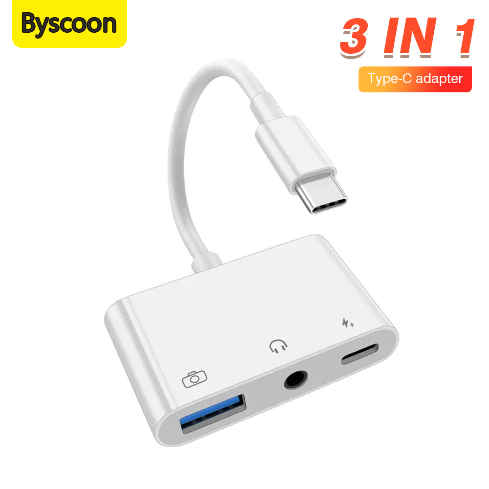 3 in 1 Type C to 3.5mm Jack Ea - огляд і ціна Earphone Splitter Jack