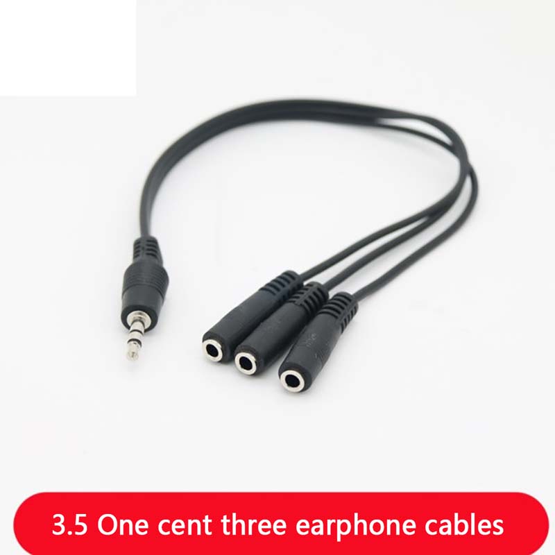 1 Male to 3 Female 3.5mm 3 Way - огляд і ціна Earphone Splitter Jack