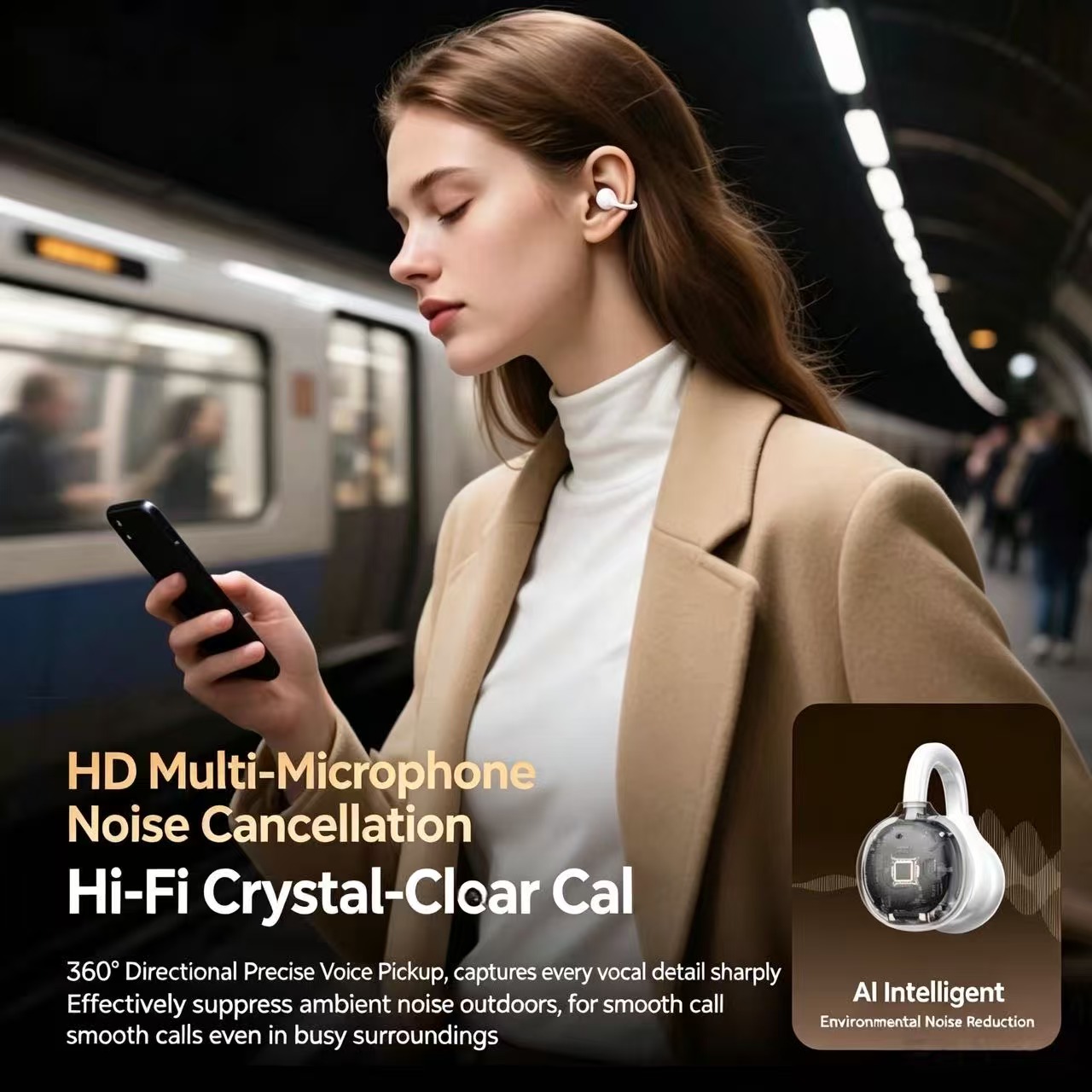Open Ear Clip Bluetooth Headph - огляд і ціна Sports Earphone Hook