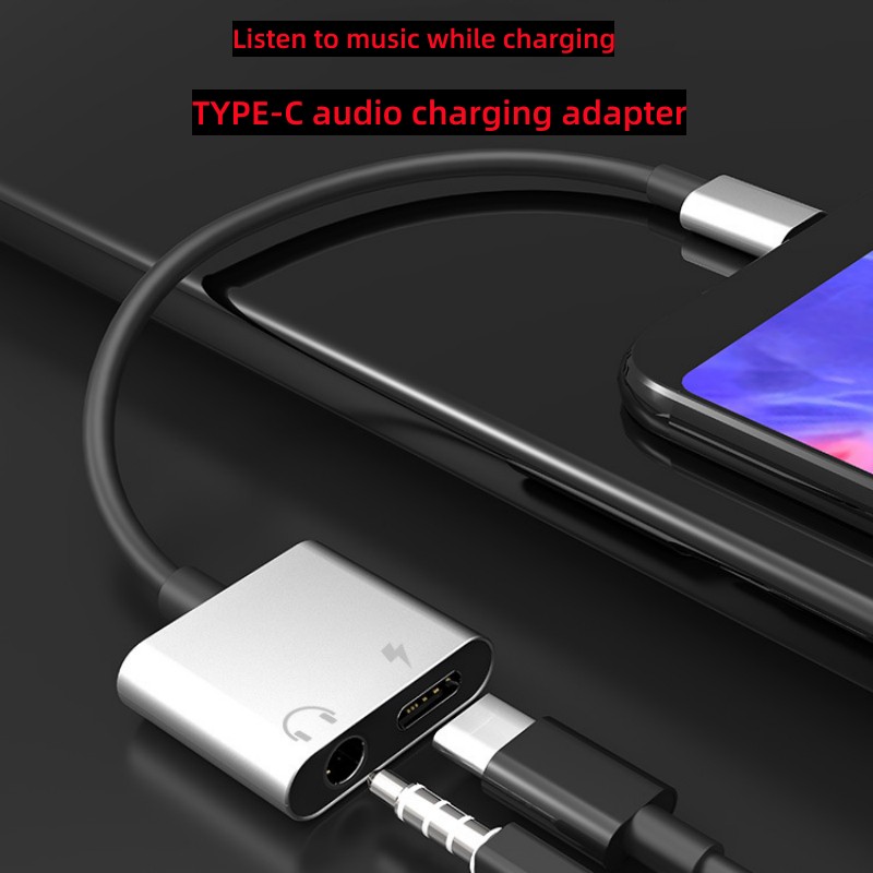 2 in 1 Audio Adapter Type C To - огляд і ціна Audiophile Headphone Wired