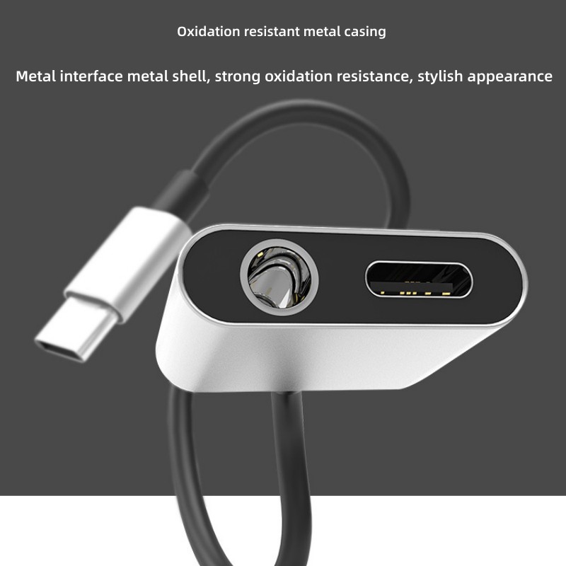 2 in 1 Audio Adapter Type C To - огляд і ціна Audiophile Headphone Wired