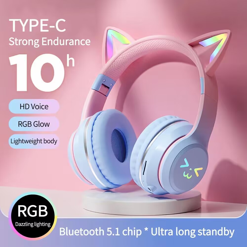 RGB Glow Earphones Wireless Ea - огляд і ціна Gaming Headset Rgb