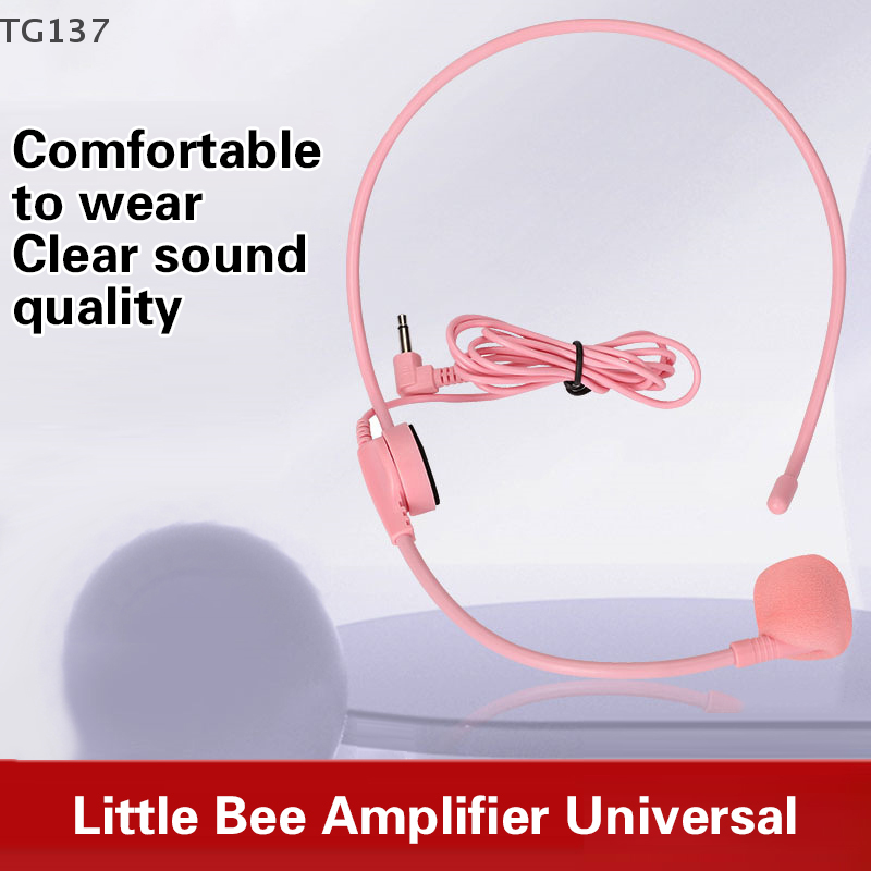 1Pcs 3.5MM Pink Headworn Wired - огляд і ціна Wired Earphone Mic
