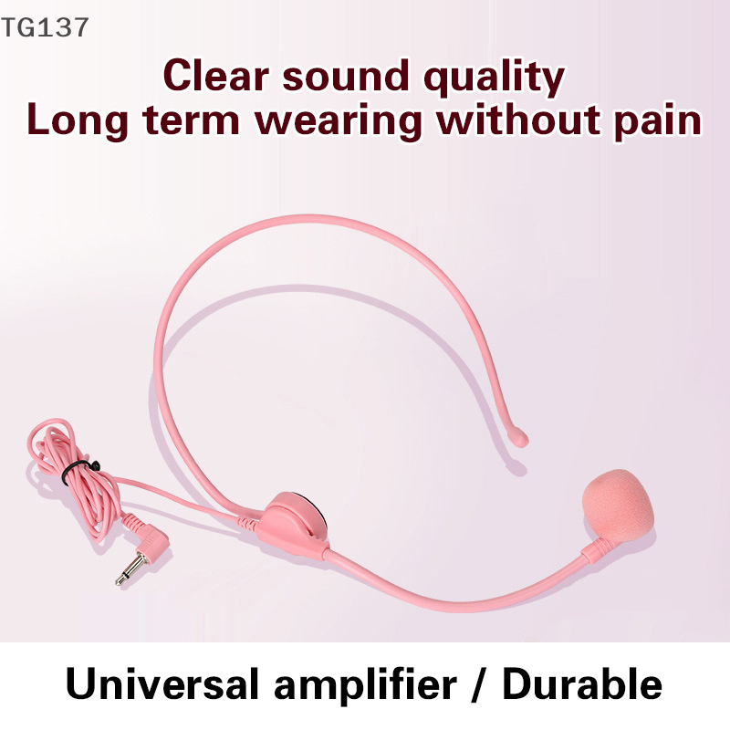 1Pcs 3.5MM Pink Headworn Wired - огляд і ціна Wired Earphone Mic