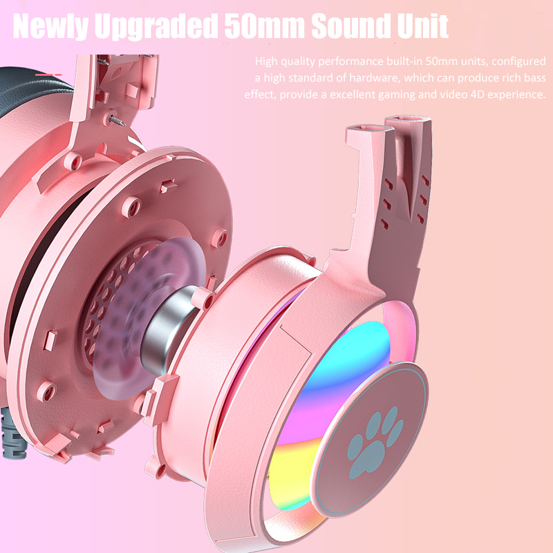 Cute Cat Ear Gaming Headphones - огляд і ціна Gaming Headset Rgb