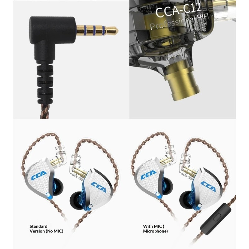 CCA C12 Earphones Hi-Fi Audiop - огляд і ціна Audiophile Headphone Wired