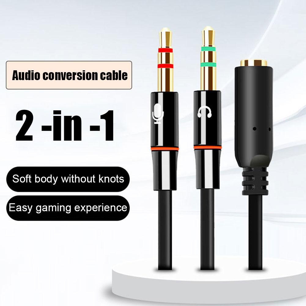 Headphone Microphone Audio Con - огляд і ціна Audio Splitter Y