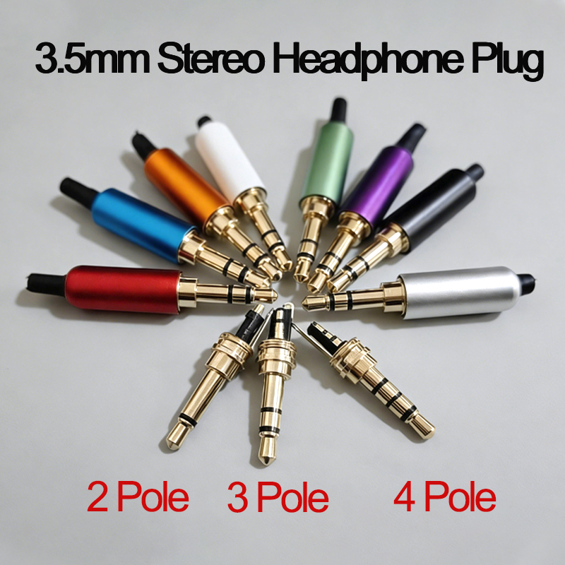 1PC 3.5MM Audio Connector 2/3/ - огляд і ціна Audiophile Headphone Wired