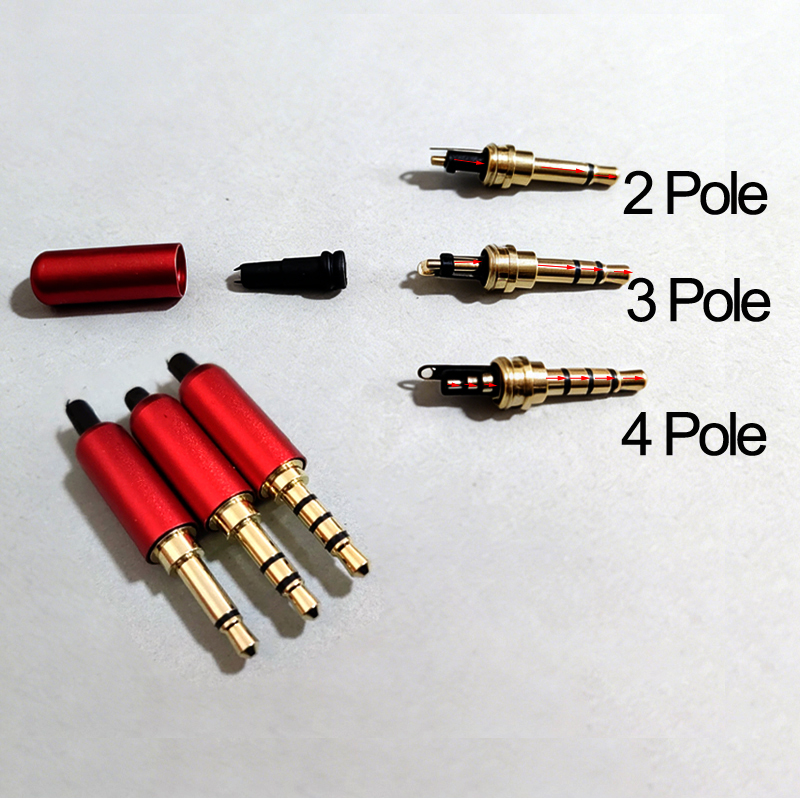 1PC 3.5MM Audio Connector 2/3/ - огляд і ціна Audiophile Headphone Wired