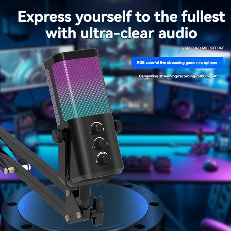 ABZZ-RGB Gaming Microphone USB - огляд і ціна Gaming Headset Rgb