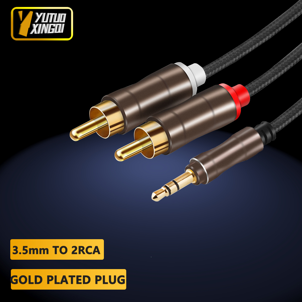 3.5 mm To 2RCA Double Lotus Au - огляд і ціна Cable Extension 3.5